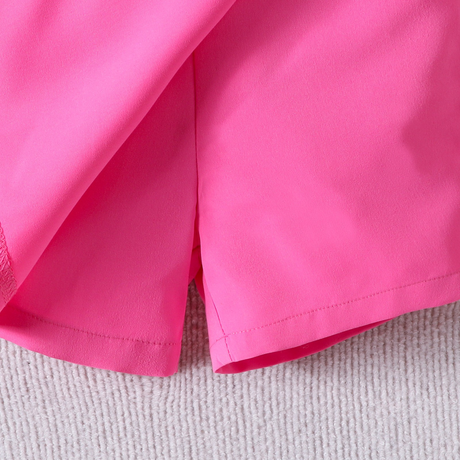 132g Weight Kids Clothing Sets Children's Clothing Type Sleeveless Sleeve Length Cotton, Polyester Fabric Type Pants Sets Sets Type 2 Pieces Set Quantity Holiday, Daily, Selfie Occasion Collarless Neckline Regular Fit Fit Type Solid Color Pattern 2025 Spring and Summer Season Girl'S Gender Casual, Elegant, Simple Style Style Casual Elegant Simple Style Solid Color Cotton Polyester Girls Clothing Sets 10