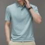 翻领水洗短袖双面polo衫