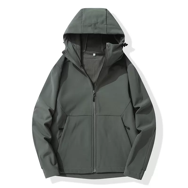 户外男女同款软壳冲锋衣运动服外套登山服防风防水夹克