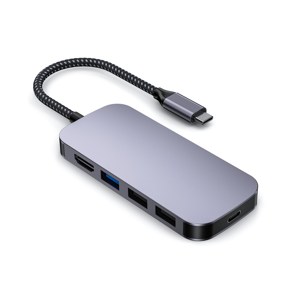 Type-c扩展坞拓展HDMI4KUSB3.0 sd/tf读卡器PD快充电usb c 拓展坞