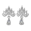 Zirconium, small design sophisticated advanced earrings, light luxury style, 2023 collection, high-quality style