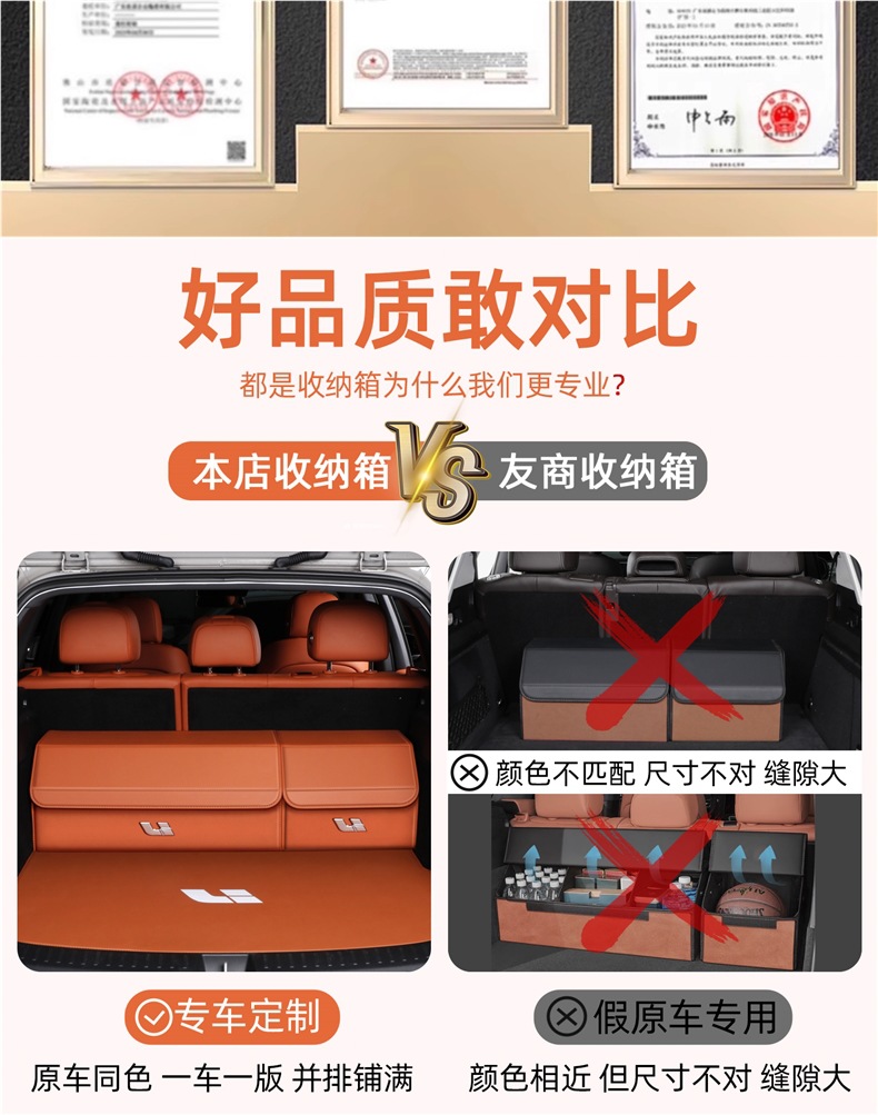 Special Car Storage Box for Ideal L6/L7/L8/L9I8/One/Mega Car Trunk Storage Box