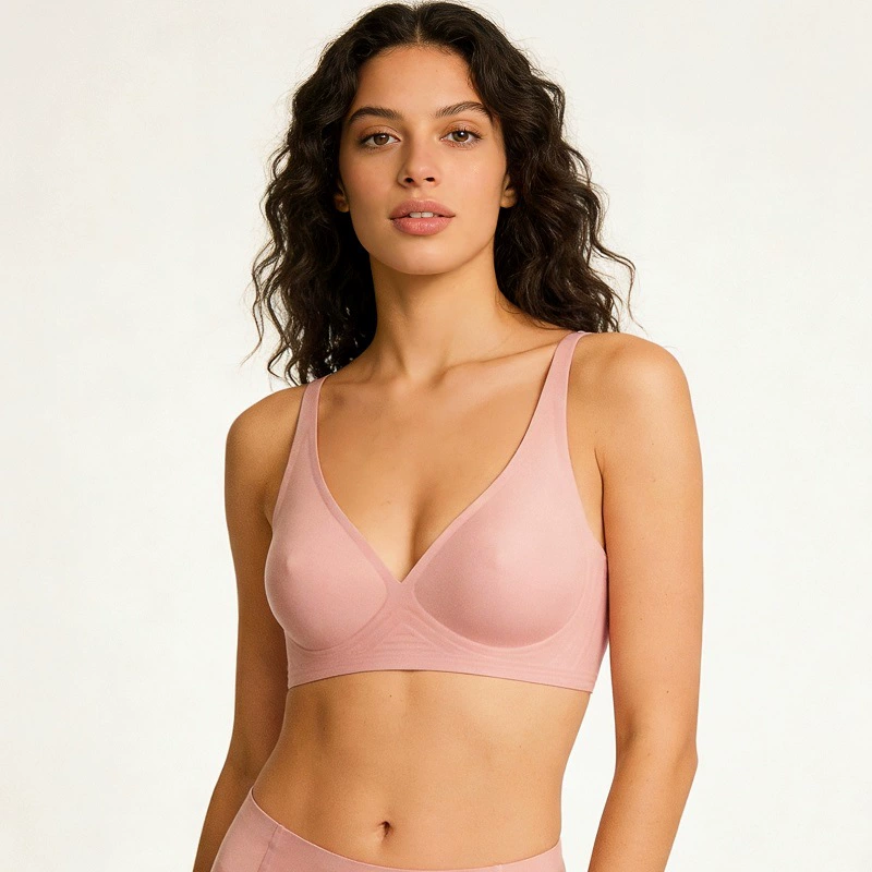 Новое бесшовное нижнее белье Skim*s без ободков, удобные желейные полоски, мягкие поддерживающие вставки, сексуальный бюстгальтер Бесшовный