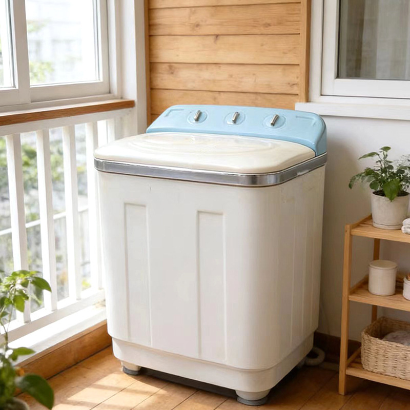 DIY Play House Toy Mini Doll House Scene Ornaments White Washing Machine Kidsren's Toys Retro Model