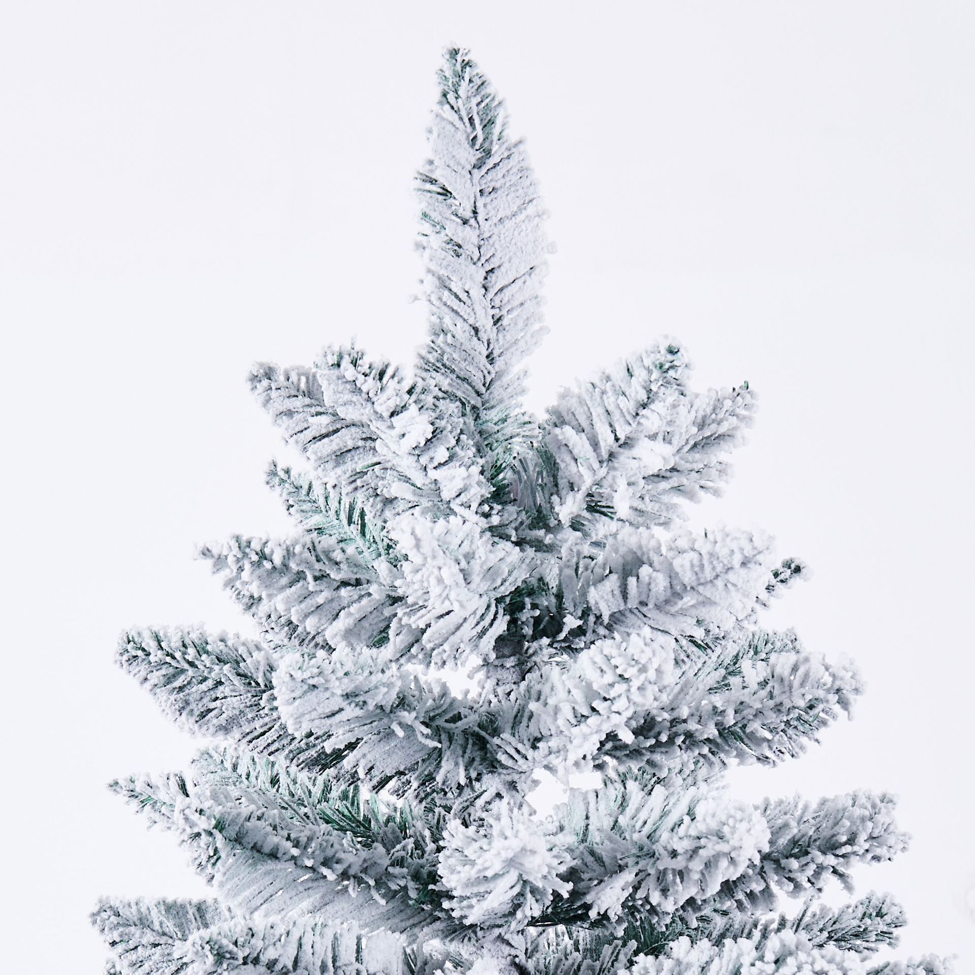 Arbol de Navidad agudo flocado 1.5 - 2.4m de lujo encriptado espeso ventanas del centro comercial decoración de Navidad
