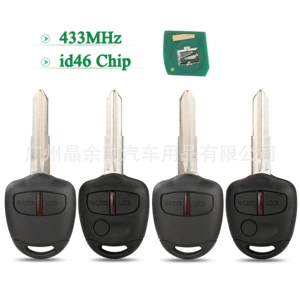 Mitsubishi Outlander Jinxuan Pajero 2/3 düyməli açar 46 çip 433.92mhz