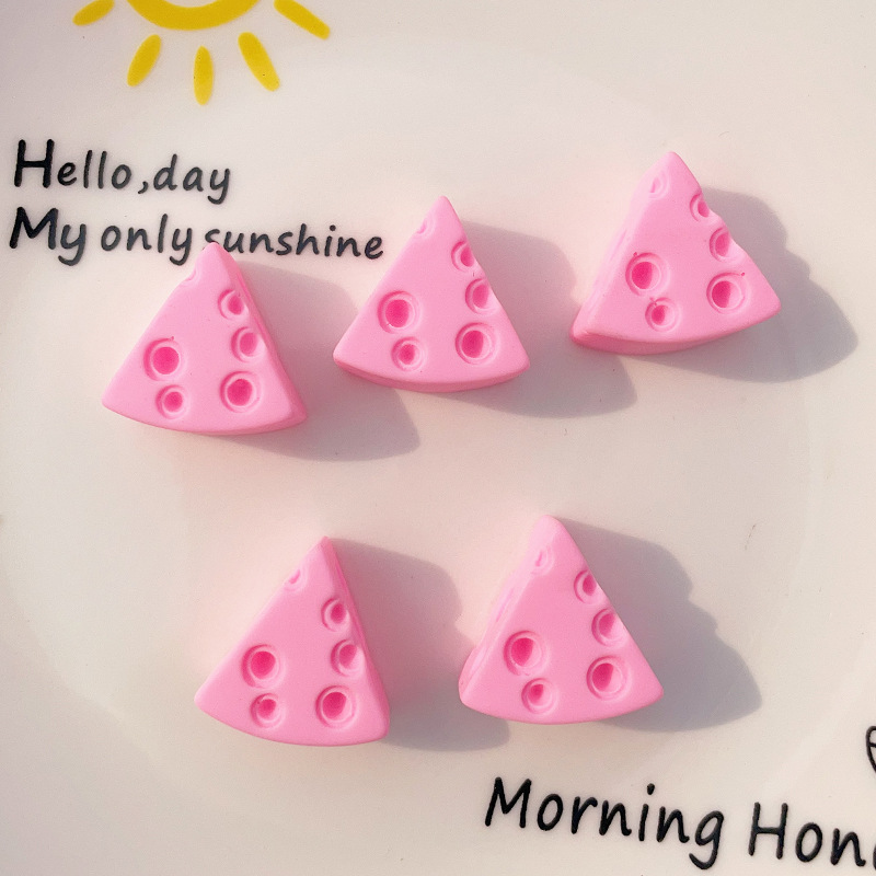 Color creativo queso Queso DIY accesorios de resina crema pegamento horquilla anillo de pelo caja del teléfono