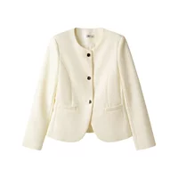 Короткая осенняя лёгкая куртка для отдыха, стиль Chanel, коллекция 2023, для подростков