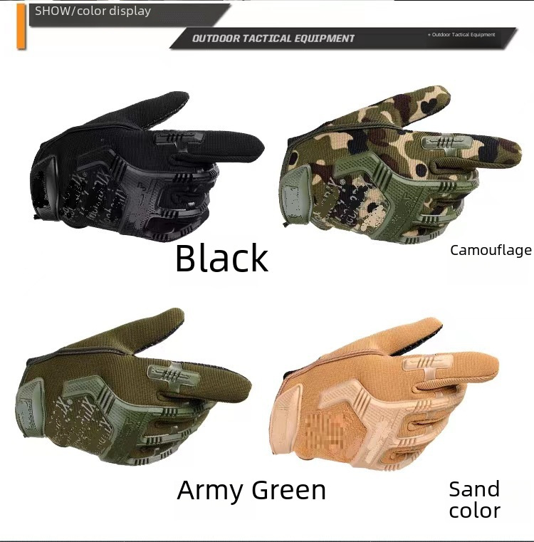 Tactical gloves Tactical gloves Cool motorcycle super technician long refers to men's special forces non-slip gloves_maomaolike.com