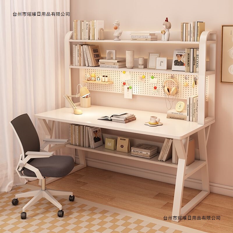 Eco-Friendly Large White Desk Computer Desk Study Home Desk Office Desk Ins-Style Bedroom Simple Student Rental Room Independent