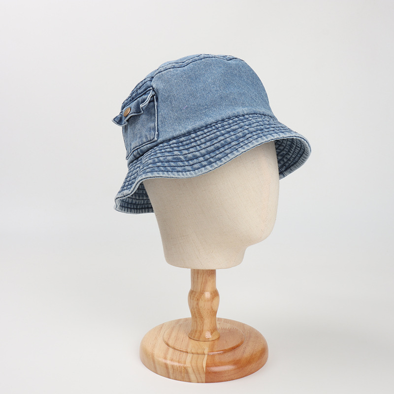 Unisex Retro Solid Color Wide Eaves Bucket Hat display picture 2