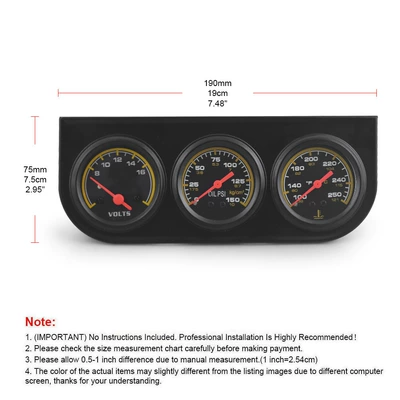 2-Inch 52mm Car Voltage, automobile instrument