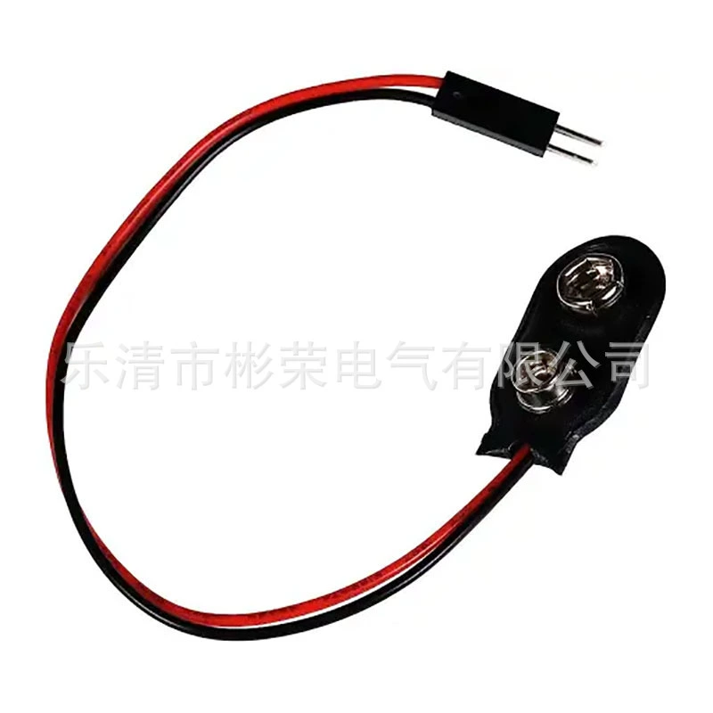 Пряжка аккумулятора 9 В с перемычкой DuPont 2p, перемычка жгута проводов