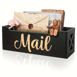 厂家直销实木收纳盒办公室杂物整理盒前台邮件收纳盒可定制木盒