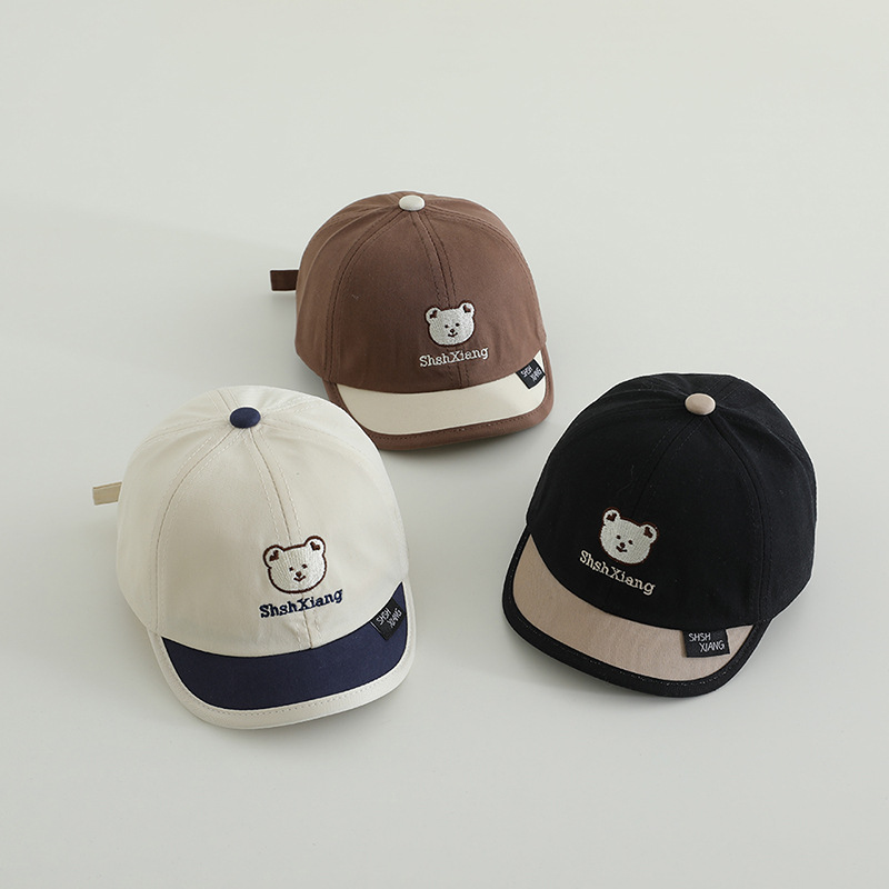 Primavera y otoño bonitos sombreros de lengua de superpeso, gorras de béisbol de moda para niños y niñas, gorras de bisel suave para bebés de mes pequeño