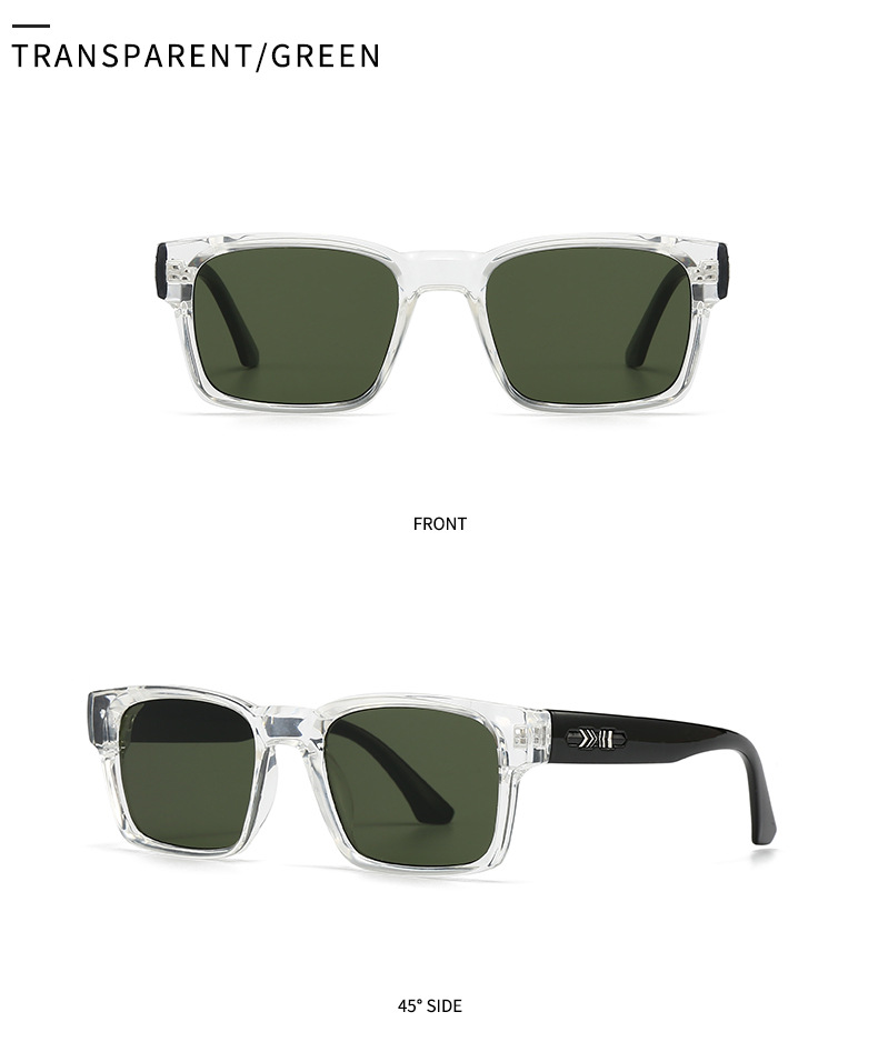 Square Sunglasses For Men Modern Vintage Unisex Eyewear Style_voghion.com