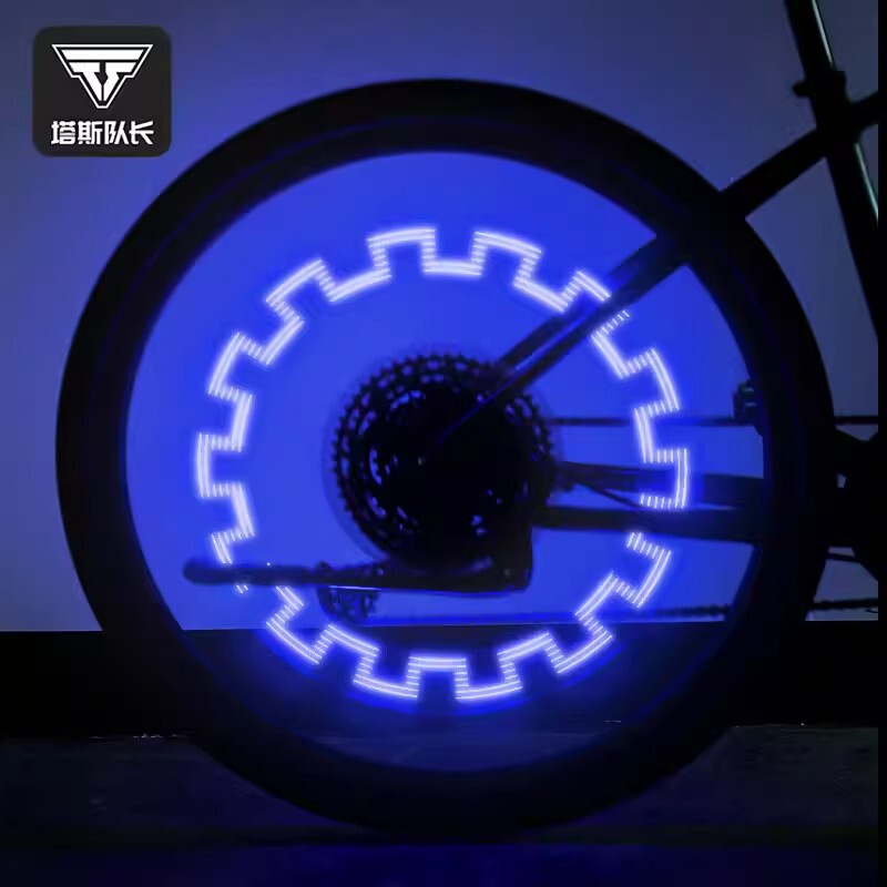 Tosuod Bicycle Light for Night Riding, Valve Light, Waterproof, High-Brightness, Wind Fire Wheel Light, Mountain Road Bike Valve Light Equipment