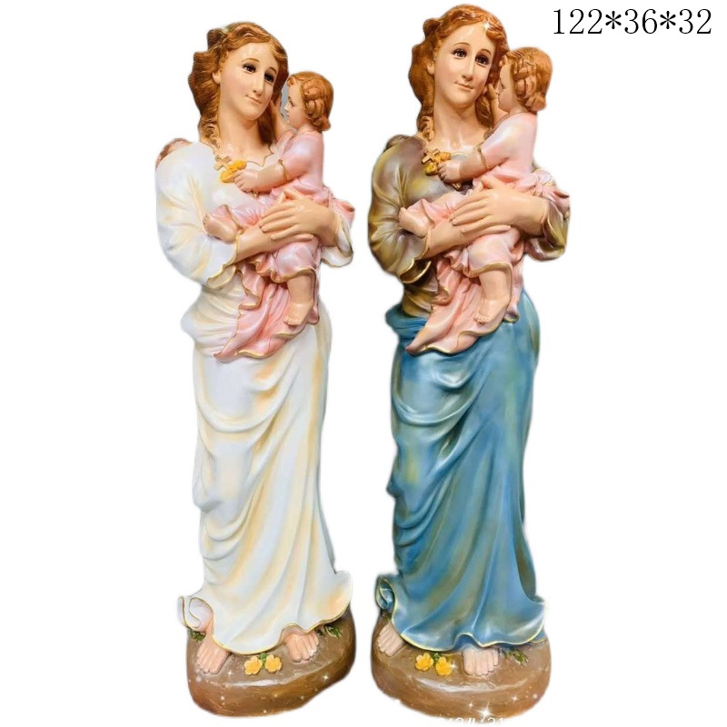 Posta gratuita 120cm decoración de estatuas de la familia de la decoración de regalos de la sala de estar