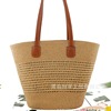 Brand universal fashionable straw capacious one-shoulder bag, woven beach shoulder bag