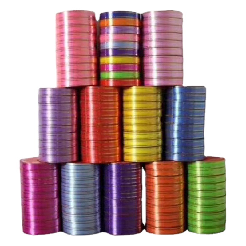 1,6 borde dorado impresión cinta decoración caja de regalo globo cinta caja de dulces embalaje ramo accesorios de navidad