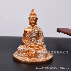 クロスボーダークリエイティブ瞑想仏樹脂工芸品装飾品家の装飾小さな仏玄関装飾品ホリデー