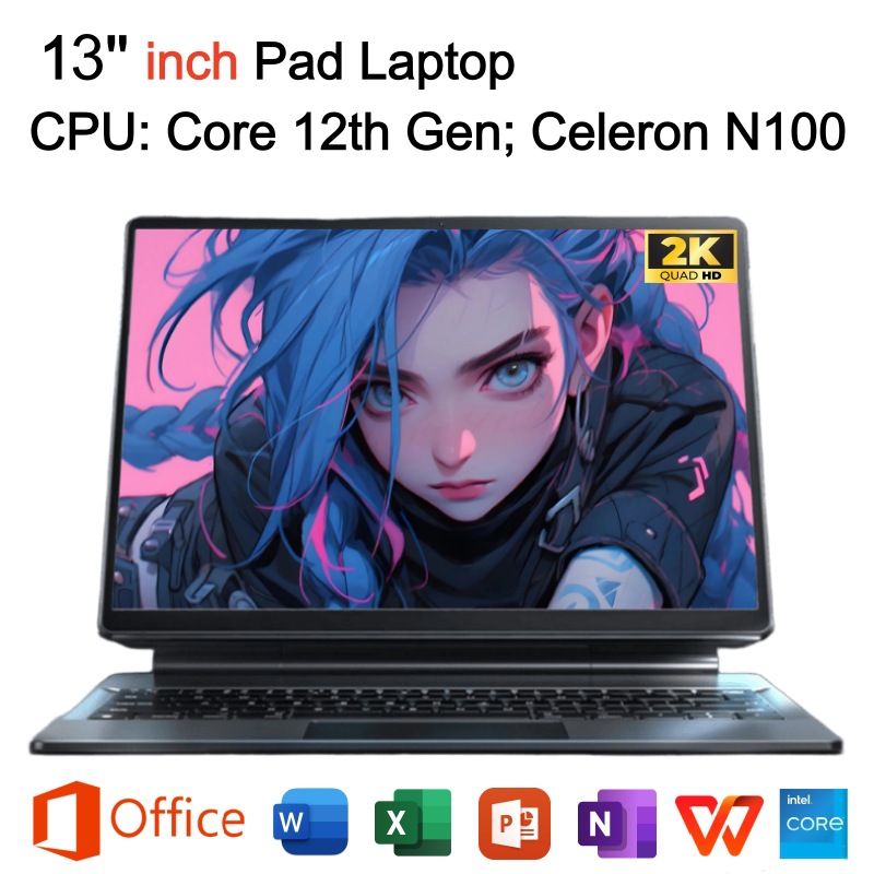 现货13英寸酷睿12代平板PC笔记本电脑商务办公二合一批发轻薄