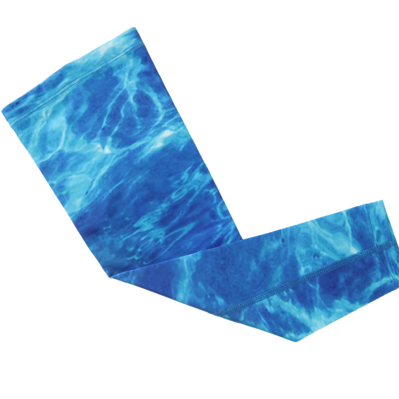 夏季防晒冰袖冰丝手袖运动骑车开车冰感防晒冰袖半指连指袖套批发