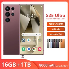 2025TK 人気の国境を越えたスマートフォン S25Ultra 内蔵ペン 7.3inch 大画面 8+128 Google Global Pass