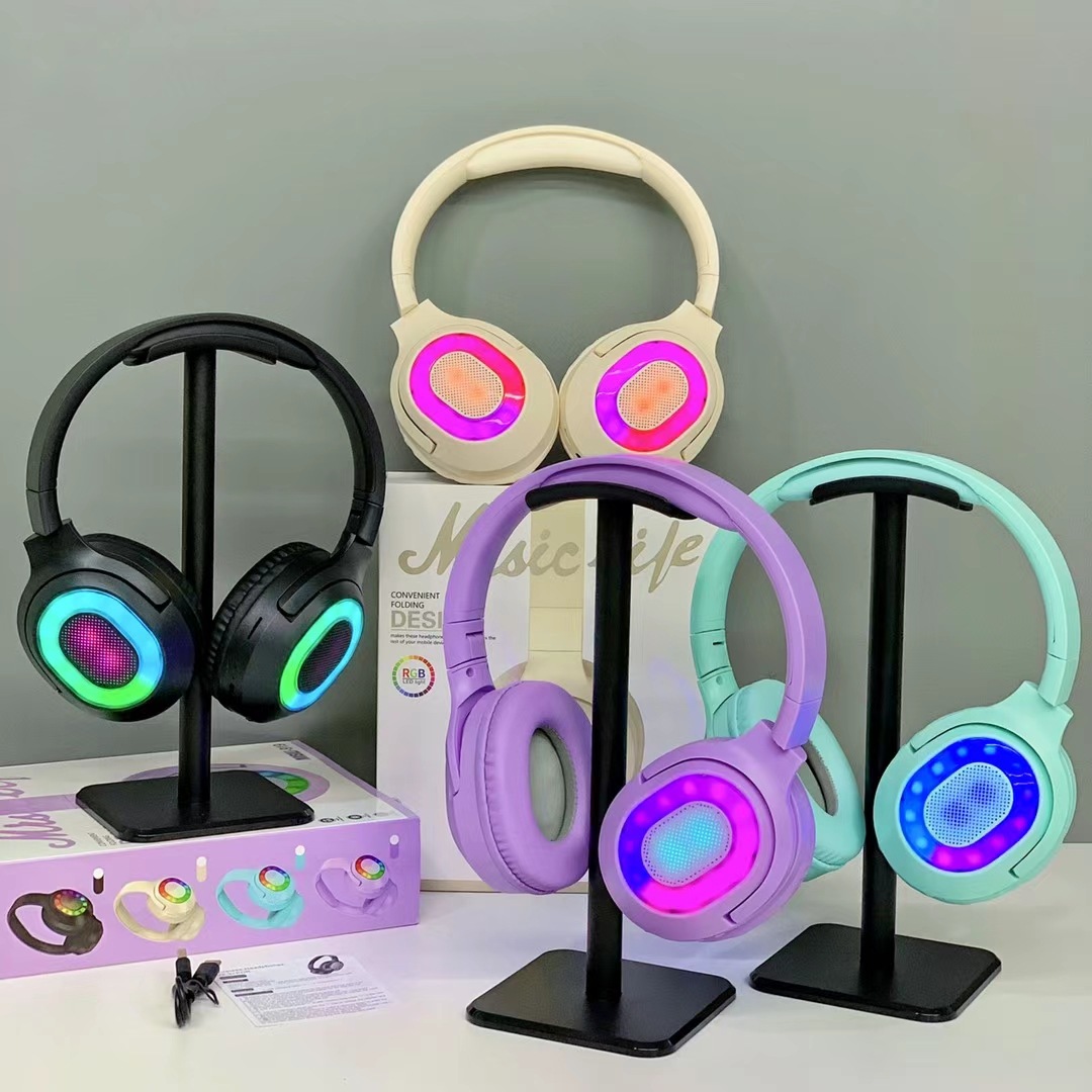 Nuevos productos MSL - 919 juegos deportivos luces RGB auriculares Bluetooth inalámbricos computadoras auriculares universales teléfonos móviles al por mayor