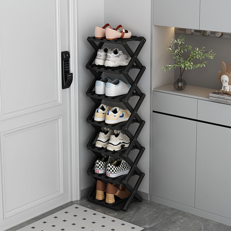 Instalación gratuita de zapatero, puerta de hogar simple, dormitorio plegable, casa de alquiler de varios pisos, armario de zapatos, artefacto de almacenamiento de zapatos