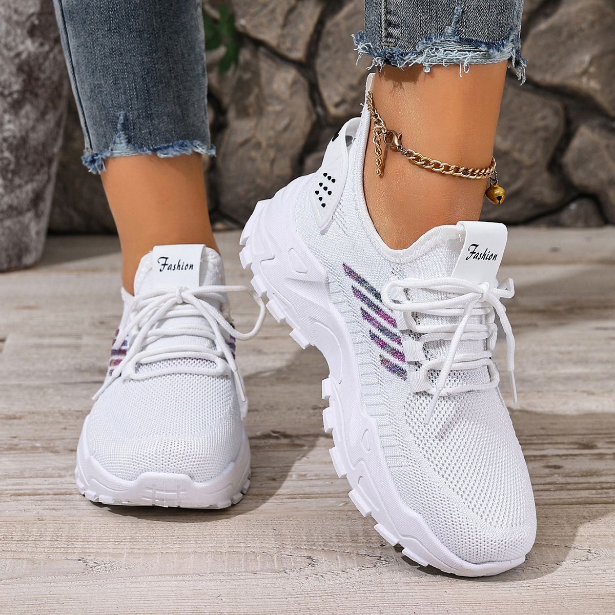 Women's Breathable Sports Shoes, Women's Autumn And Winter Thick-soled Shoes, Cross-border Dropshipping, Casual And_vogvips.com