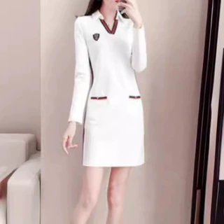 源头厂家一件代发大码女装连衣裙2023秋款减龄显瘦休闲风连衣裙批
