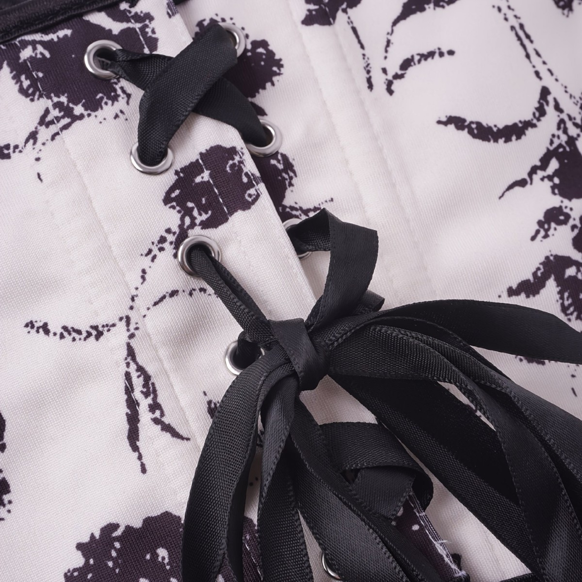 Nuevo retro tinta impresión de manga corta ropa de cuerpo de mujer de verano cintura delgada manga burbuja suministro transfronterizo