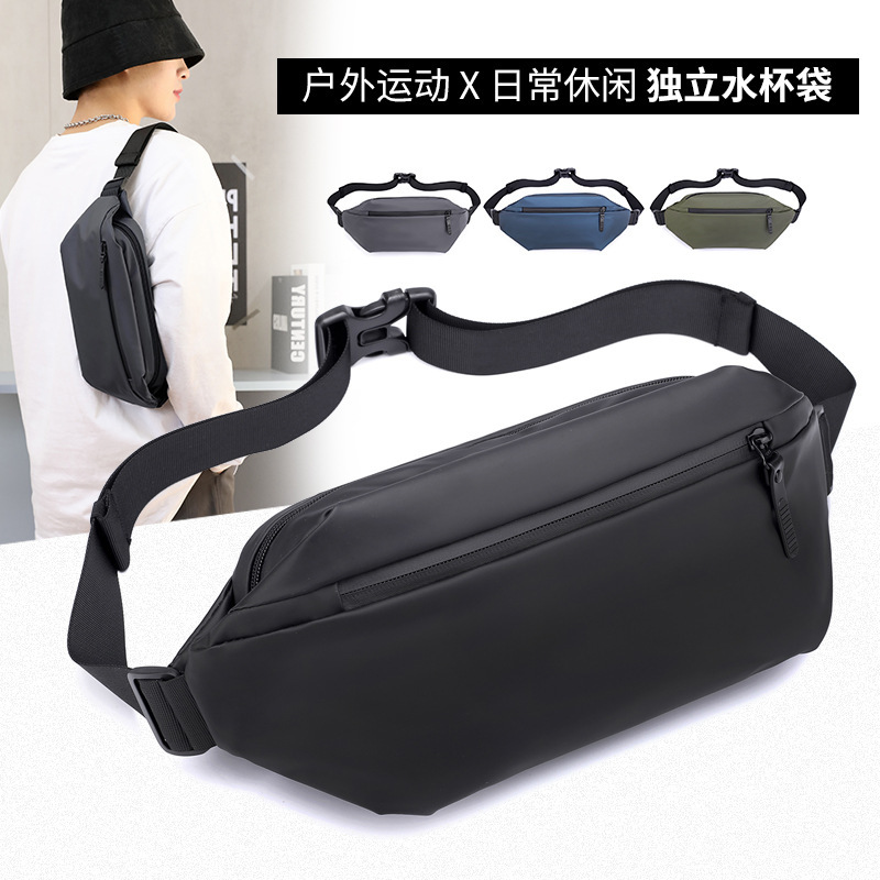 Factory direct new outdoor leisure waist bag men's shoulder messenger bag multi-functional waterproof chest bag for cross-border Factory direct new outdoor leisure waist bag men's shoulder messenger bag multi-functional waterproof chest bag for cross-border