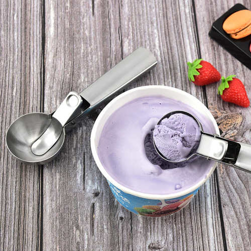 Stainless steel dual-purpose ice cream scoop ice cream scoop scoop multi-functional ice cream scoop ice cream fruit scoop
