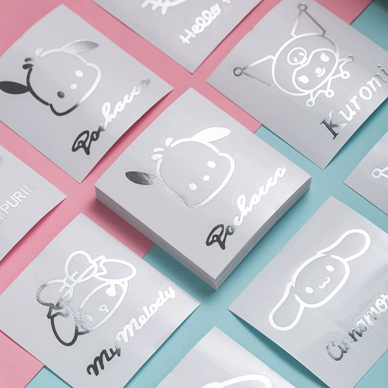 Металлические наклейки с героями мультфильмов Sanrio наклейки водостойкие креативные декоративные милые парчальные наклейки с собаками куломи оптовая продажа