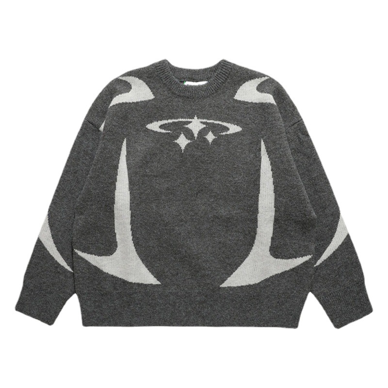 Suéter elegante estilo casual para mujer, nuevo estilo otoño-invierno 2026, suéter de punto holgado y versátil con cuello redondo para uso exterior