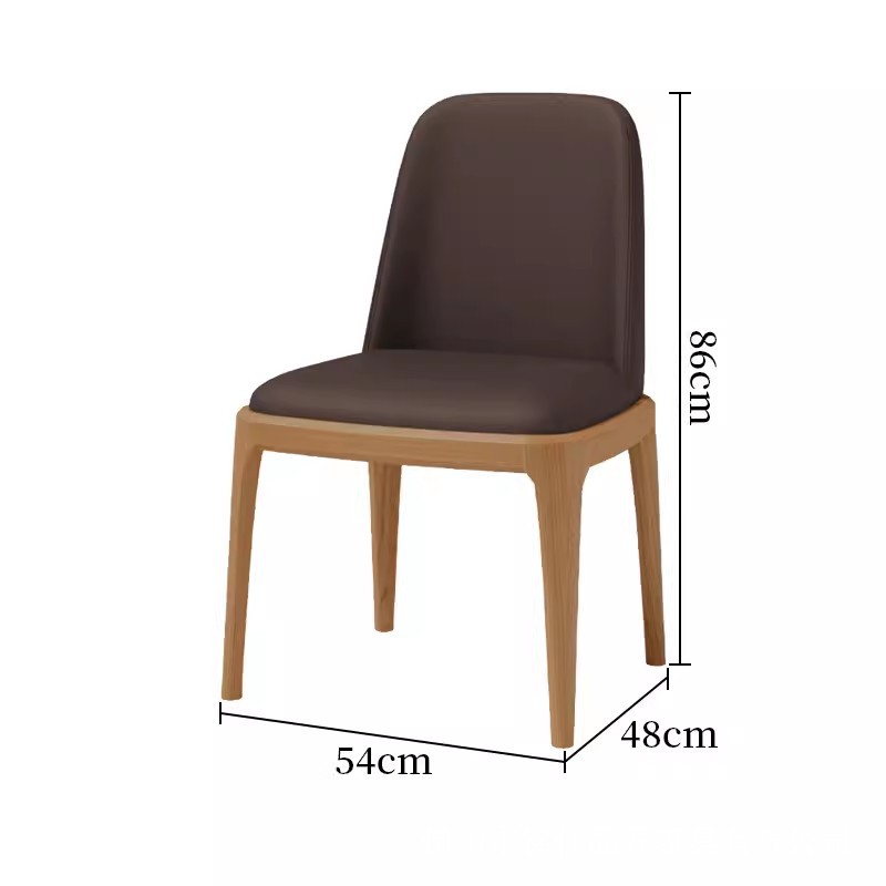 Silla de comedor de madera maciza para restaurante