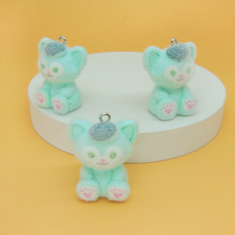 日本と韓国のかわいい植毛小動物ペンダント手作り DIY 携帯電話チェーンバッグペンダント植毛人形ジュエリーアクセサリー|undefined