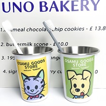 原田治可爱漱口杯加厚家用不锈钢牙刷宿舍高颜值洗漱水杯情侣牙缸