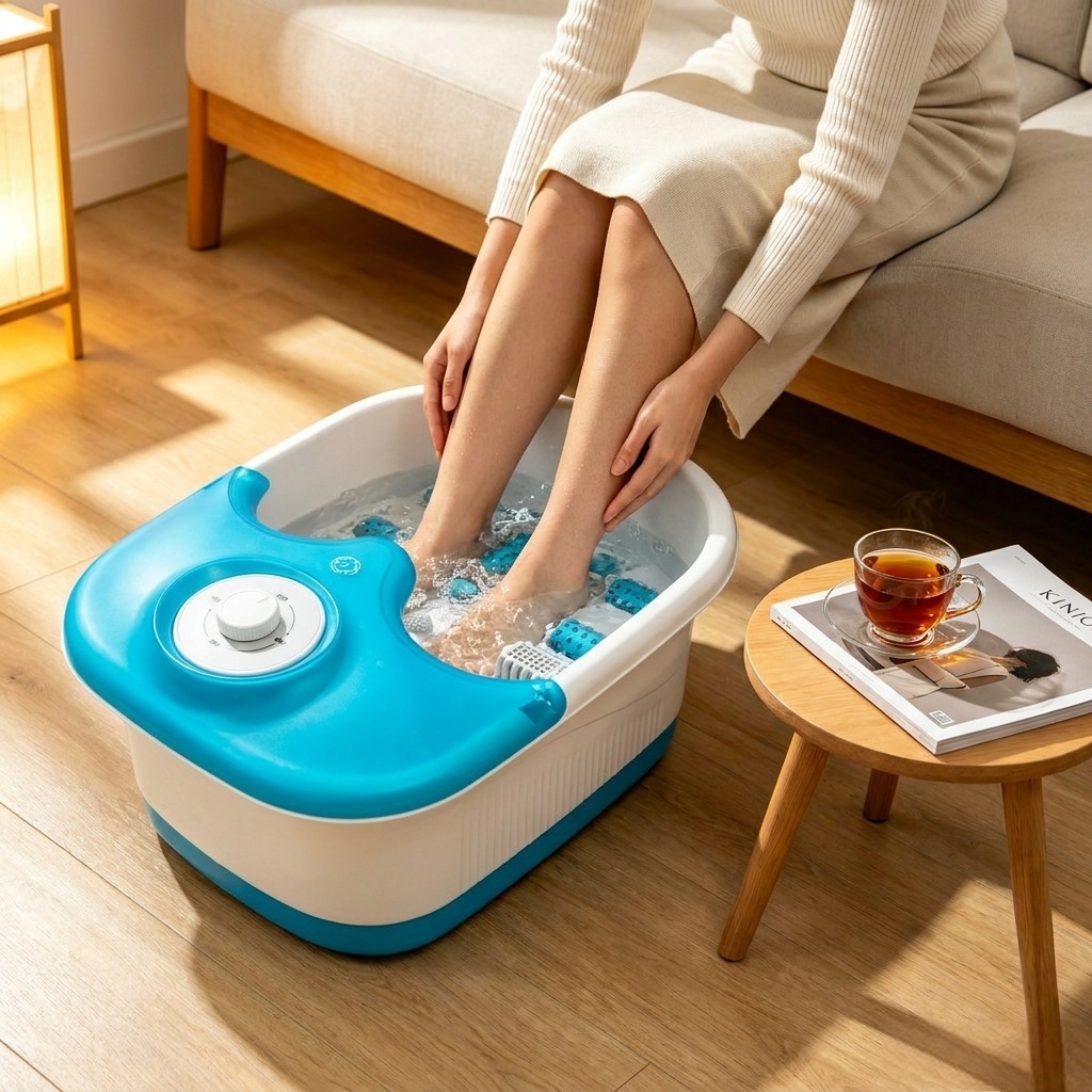 Cubo de remojo de pies de masaje lavabo inteligente de pies a temperatura constante calentamiento automático automático de baño de pies transfronterizo nuevo baño de pies eléctrico