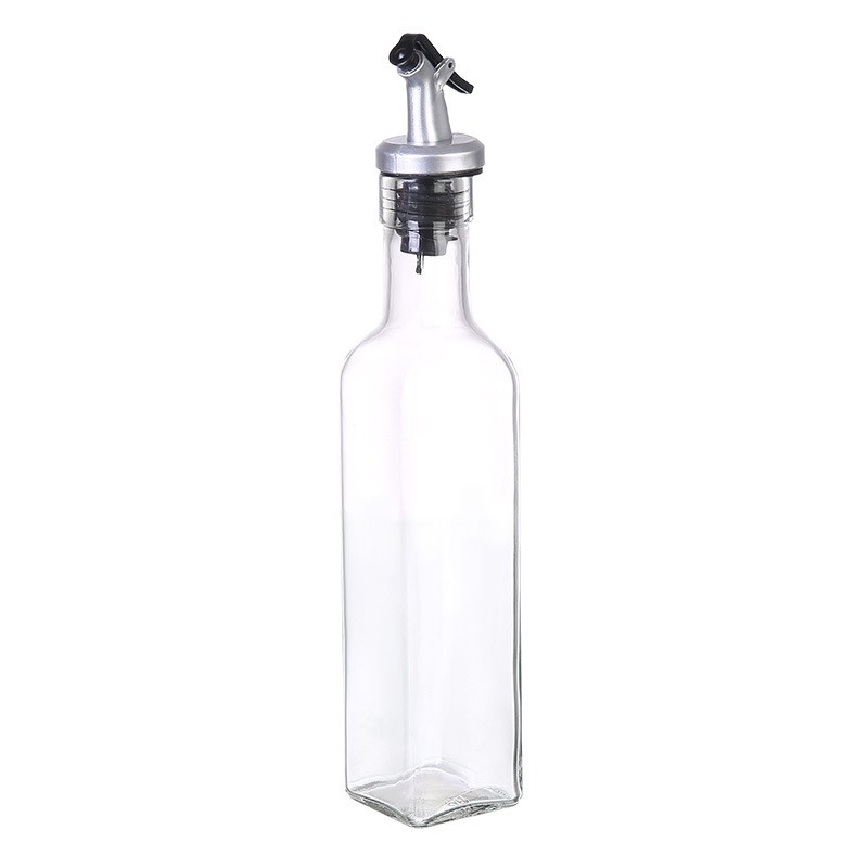 Botella de condimentos de vidrio cuadrada botella de aceite a prueba de fugas de cocina botella de aceite de sésamo salsa de soja de sopa image 5