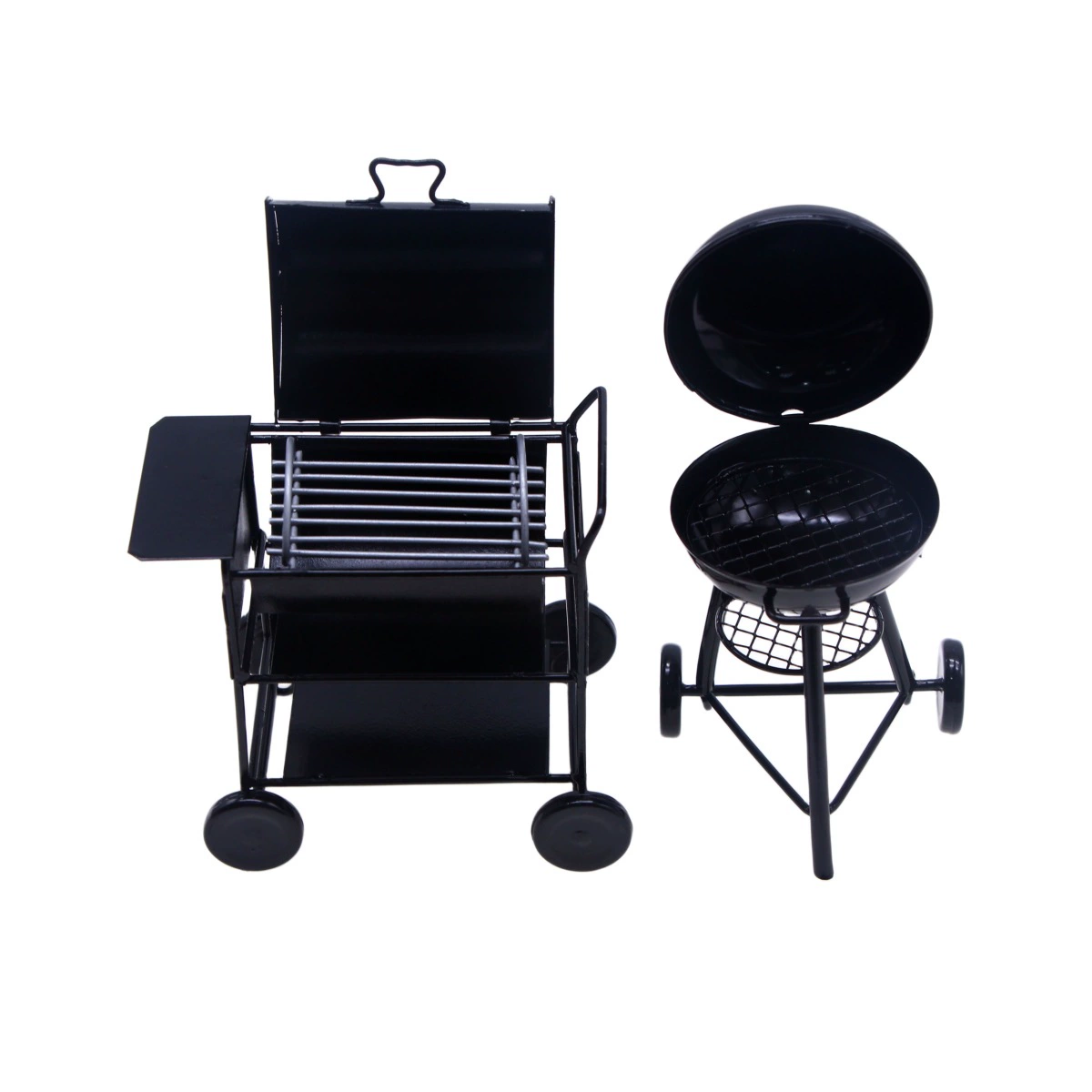 Small black travel realistic doll house