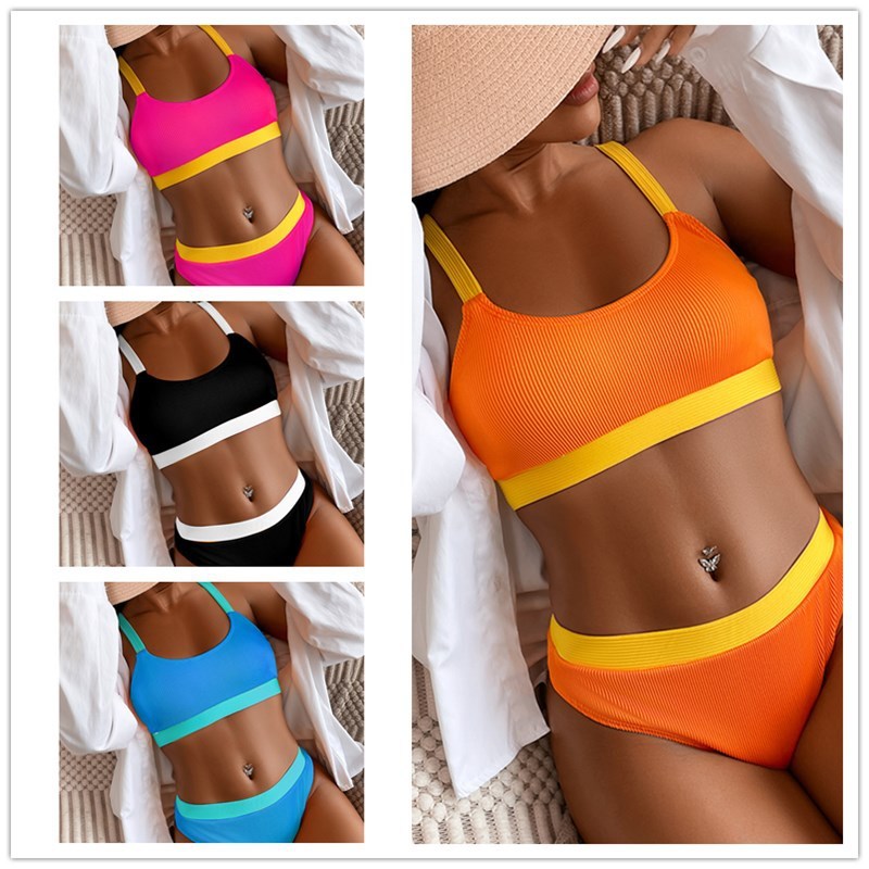2022 new bikini outer single swimsuit European and American new women's swimsuit solid color bikini women's swimsuit wholesale 2022 new bikini outer single swimsuit European and American new women's swimsuit solid color bikini women's swimsuit wholesale