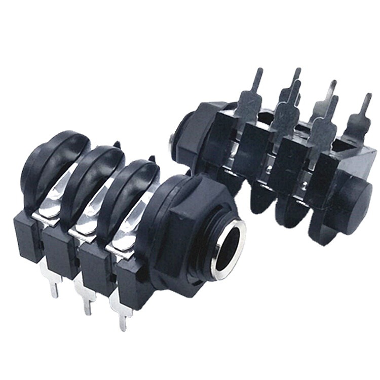 直销话筒插座6.5双声道母座 6.5母座立体声 麦克风插座 镀镍铜嘴