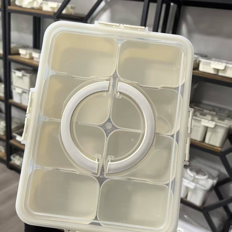 跨境香料收纳盒厨房家用食品级大料花椒多格调料罐佐料密封冰箱盒|undefined