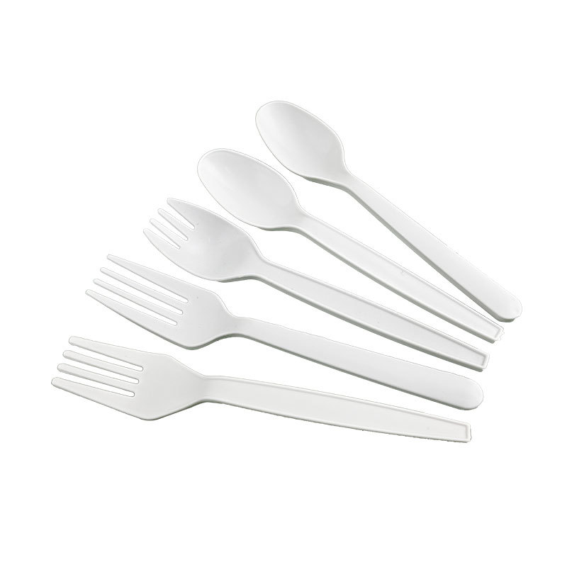 cucharas desechables cucharas comerciales de grado alimenticio cucharas de postre cucharas de frutas degradables tenedor engrosado endurecido cucharas desechables