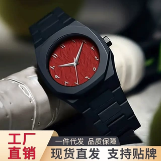 欧美热卖阿拉伯时尚休闲手表男简约百搭男女款超薄塑胶防水石英表