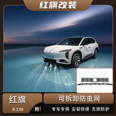 Hongqi Tiangong 08 snap-on grille insect-proof net, mosquito-proof, lint-proof, decorative accessories for modification (Automobile anti-insect net)