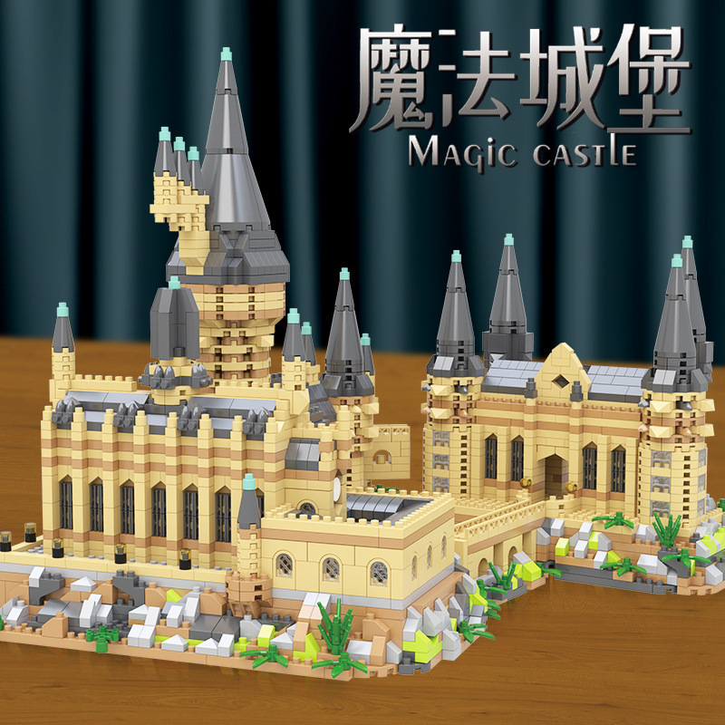 Micro diamante micro partículas ensamblar bloques de construcción 2016 castillo mágico edificio de alta dificultad modelo niño juguete regalo adornos